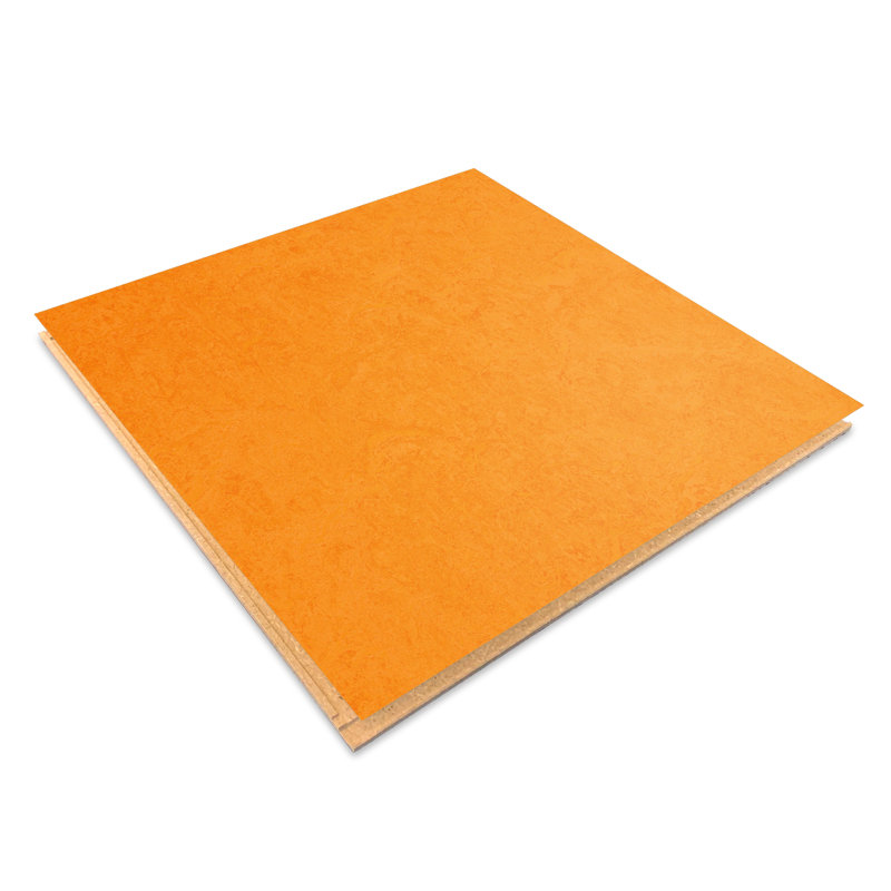 Marmoleum Cinch Loc Seal 11.81” x 11.81” x 9.8mm Laminate Flooring, Marigold
