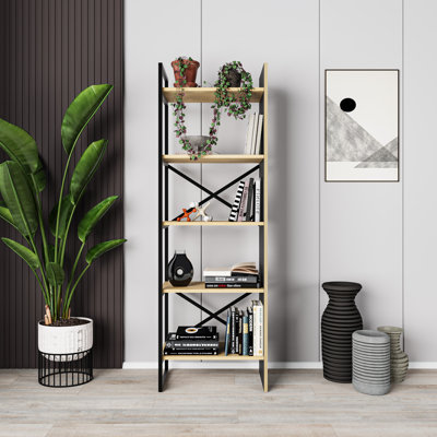 Bookcase 58 cm with 5-Tier Design