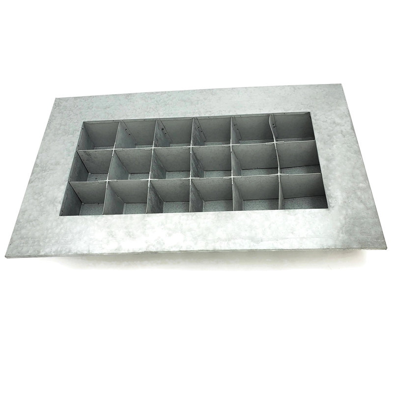 Willamette Metal Wall Planter, Aged Zinc, 28.5" H x 14.2" W x 3.63" D
