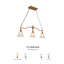 Luminaire suspendu 3 lumières Herdon