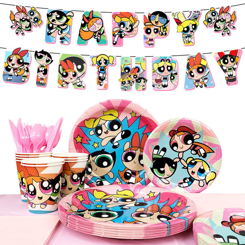 Ensemble de vaisselle 114 pièces The Powerpuff