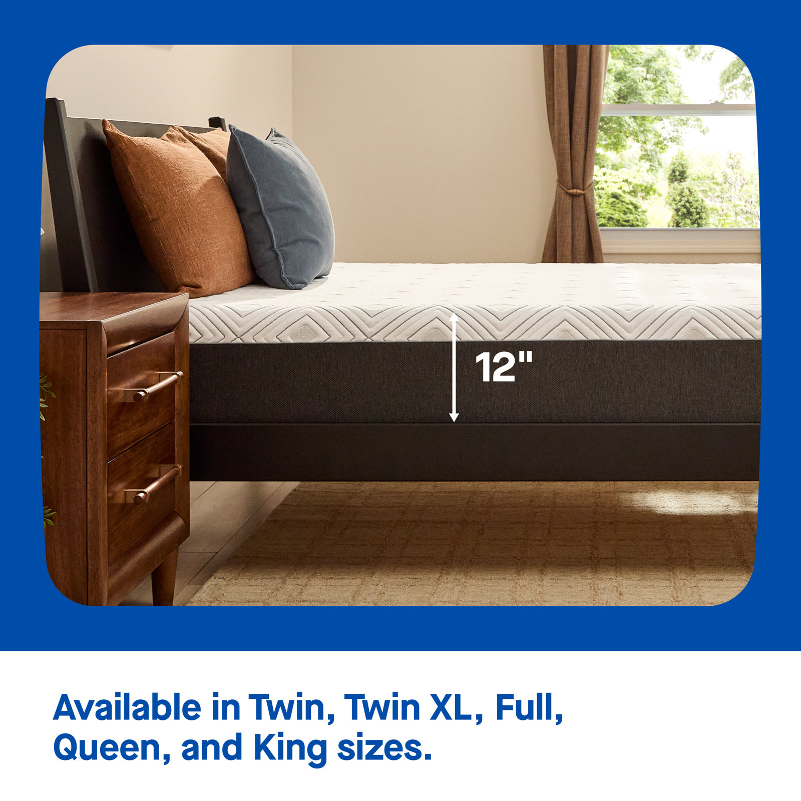 Sealy to Go 12" Medium Memory Foam Mattress, Twin XL
