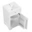 Meuble-lavabo de 20 po avec lavabo, armoire de salle de bain avec porte à fermeture douce, support de rangement et tablette réglable-2126160502