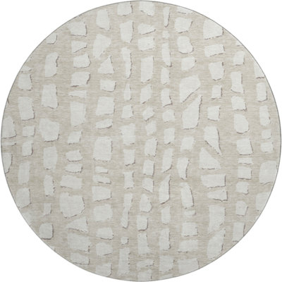 Premium Machine Washable Prisco Beige Rug