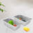 OUKANING 2 - Piece Stainless Steel Colander