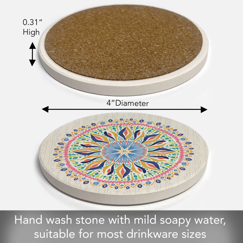 Dessous de verre Coastal Mandala