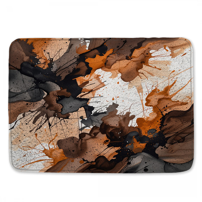 Tapis de bain abstrait, 24in W x 17in L
