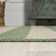Cino Two-Tone Wide Stripe Indoor/Outdoor Green/Cream Rug