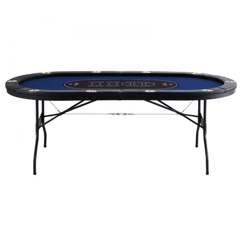 Table de poker pliable pour 10 joueurs, table de poker Texas Holdem Blackjack