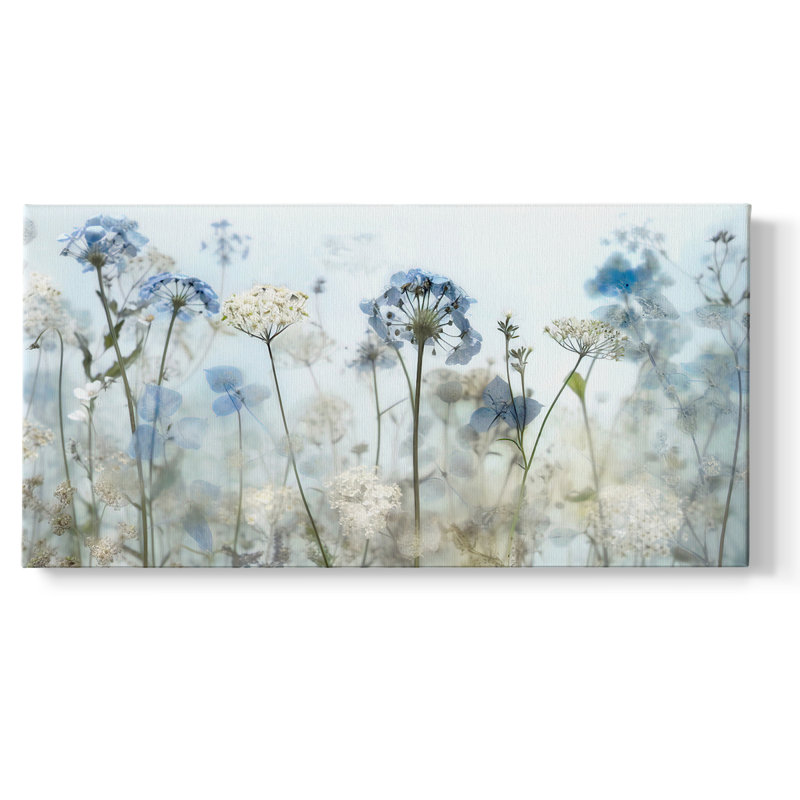 «Early Morning Whisper», toile tendue avec châssis - Prêt à être accroché, H 16 po x l 32 po