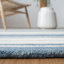 Tapis rayé en laine et coton touffeté à la main Starner-1408051833