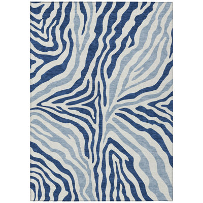 Machine Washable Indoor/Outdoor Chantille ACN2523 Animal Rug