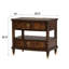 Table de chevet 1pc de style traditionnel