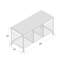 Banc de rangement en bois Lockwood