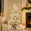 Lighted Artificial Fir Christmas Tree-1013203063
