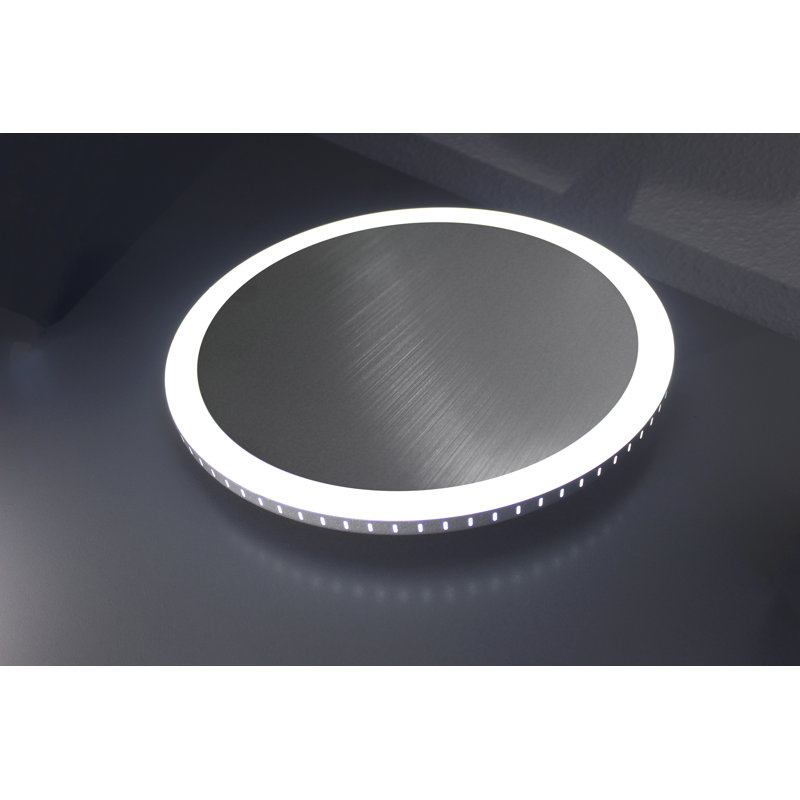 Paine LED Flush Mounted Sconce, 51cm H x 10cm W x 51cm D, Sliver