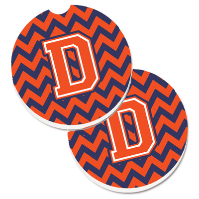 Ceramic Round 2 Piece Car Coaster Set