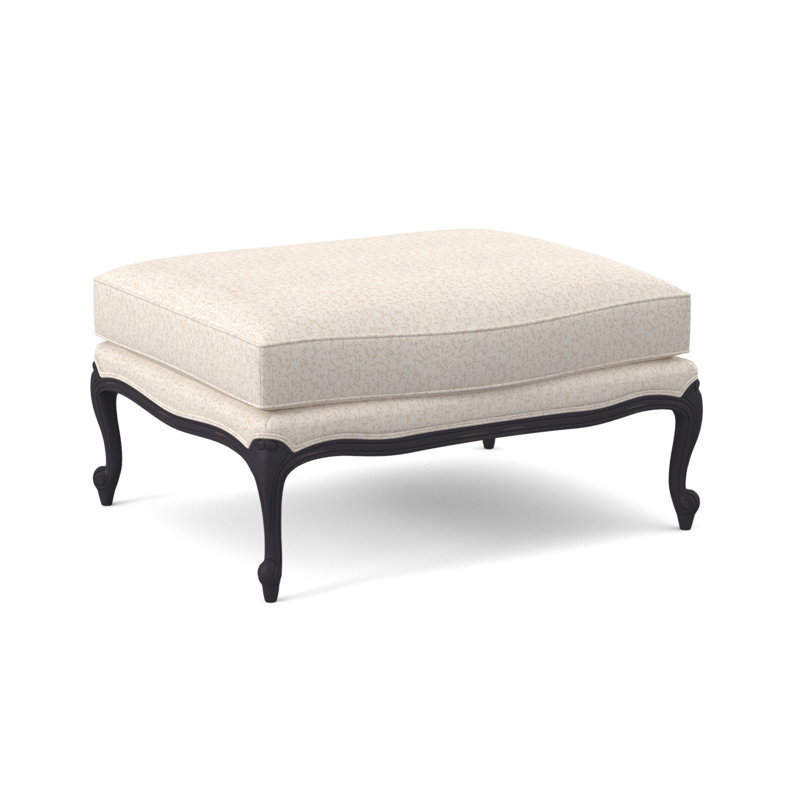 St. Helena Ottoman, Vintage Ebony, Maya Cyan