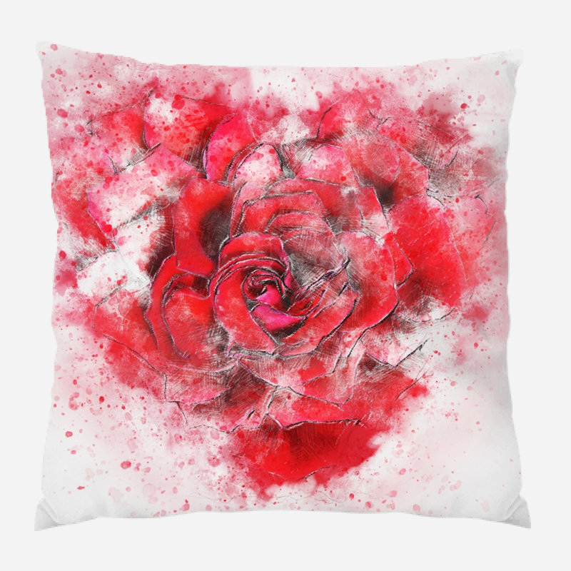 Reversible Throw Pillow, Indoor, Microsuede