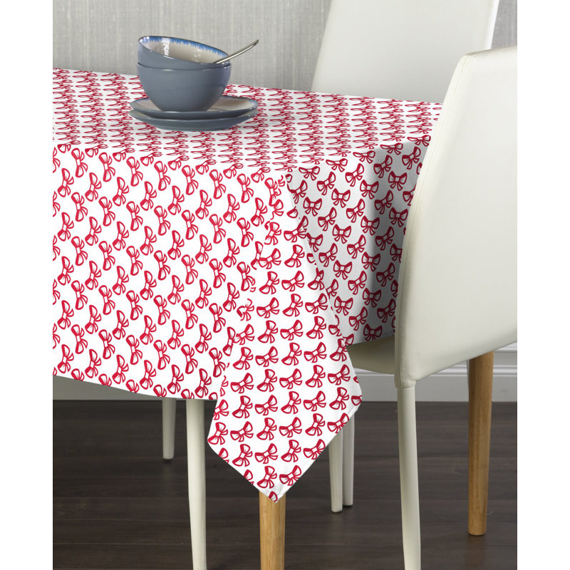Emanuel Geometric Christmas Tablecloth, 84" L x 60" W