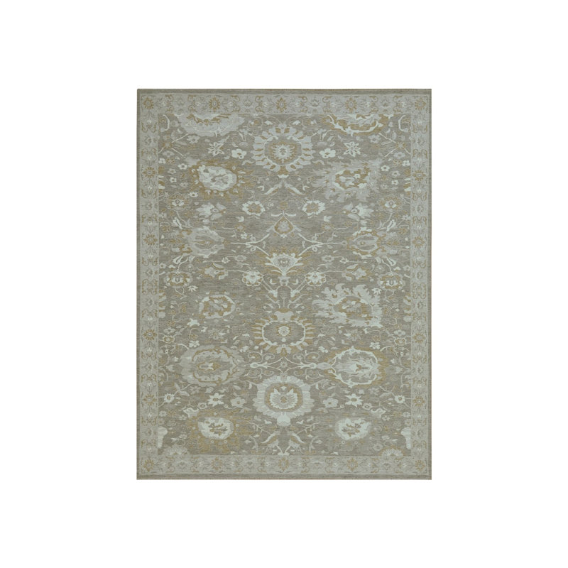 Tapis oriental en laine noué à la main 9 pi x 11 pi 10 po Ziegler Mahal EC1BC6ED6D0741729D82E78DD3933156