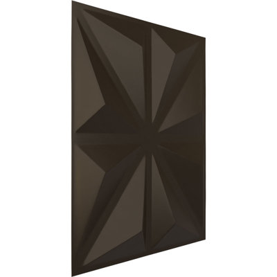 Panneau mural décoratif 3D universel l 19 5/8 po x H 19 5/8 po Bailey EnduraWall métallique (couvre 2,67 pieds carrés)
