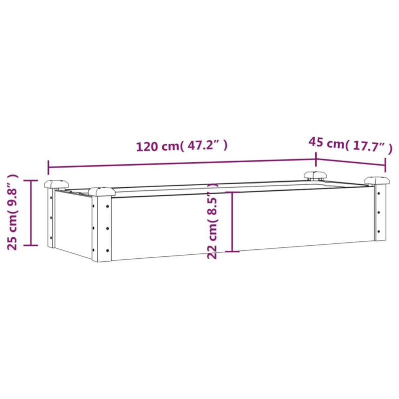 Lit surélevé avec doublure Latitude Run®, Saumon, H 9,8 po x l 47,2 po x P 17,7 po