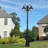 Multi Head Black Outdoor Post Light With Clear Beveled Glass
