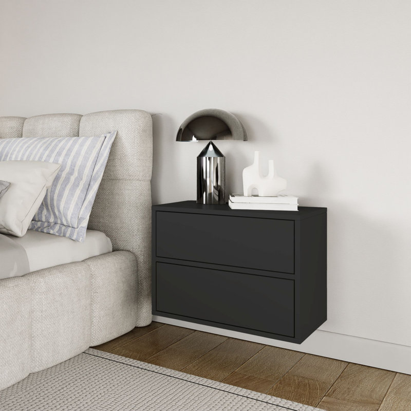 50cm W Manufactured Wood Bedside Table
