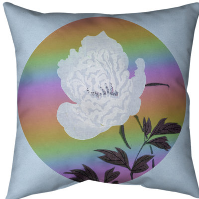Coussin de peinture à fleur japonaise