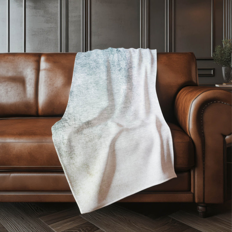 Jeté en sherpa Addison, Beige / abstrait 2