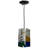 Enid 1 - Light Black/Blue/Yellow Single Pendant