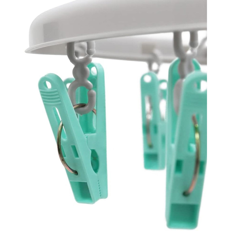 MantraRaj Oval Sock Dryer with 20 Pcs Clothes Pegs Plastic Hangers for Washing Line with Clips