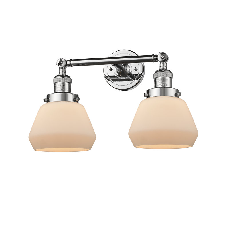Éclairage pour salle de bain à intensité variable 2 lumières Chill, Ampoule DEL 6 watts Vinage, Boîtier blanc mat