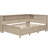 Full Size Daybed With 3 Drawers And Storage Areas, Antique White Milk Finish, Wood Construction For Stability Drawers, Lasting Appeal