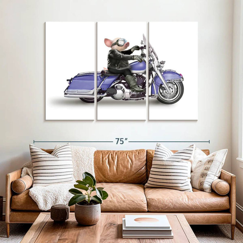 Hog, 42" H x 65" W