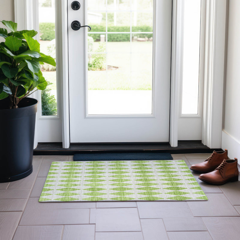 Tapis intérieur / extérieur Fayme, Rectangle 1 pi 8 po x 2 pi 6 po