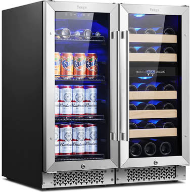 Yeego 24 in. 12 oz. of 140 Cans Beverage Cooler Beer Refrigerator built-in  or Freestanding Fridge with Safety Loc YEG-BS24-HD - The Home Depot