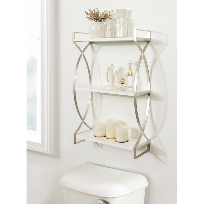 3 Piece Tiered Shelf, Silver