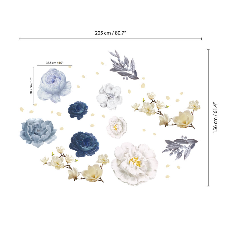 Magnolia Plants & Flowers Wall Decal