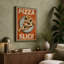 Pizza Slice Poster Retro - Wrapped Canvas-1440926972-1440926964