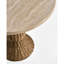 Palm Court Round Travertine Accent Table