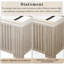 Structure de lit plateforme en bois massif avec tête de lit, aucun sommier nécessaire, conception sur pied pour un assemblage facile et durable-130075851-130075849