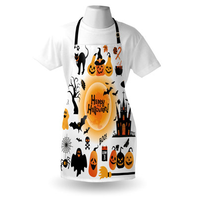 Halloween No Pattern Bib Apron