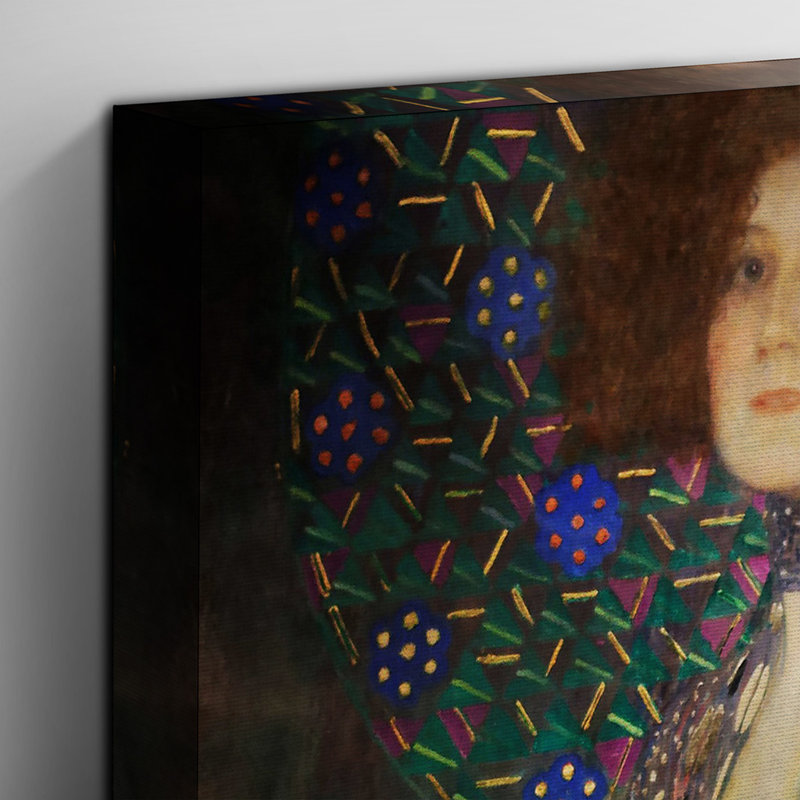 Portrait of Emilie Floge by Gustav Klimt - Wrapped Canvas, 50cm H x 35cm W