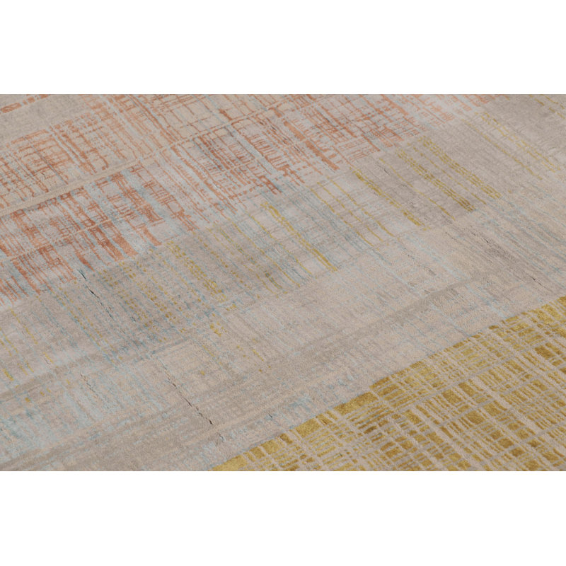 Modern Hand Knotted Abstract Area Rug