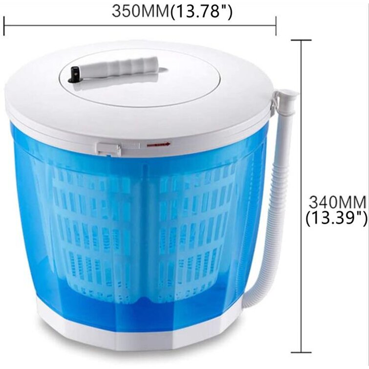 Compact Spin Dryer, 2500RPM Non Electric Manual Clothes Dryer  with Detachable Basket, Laundry Dryer Portable Clothes Dryer for Camping,  Apartments, RV, School, Dorm Mini Dryer (White) : Appliances