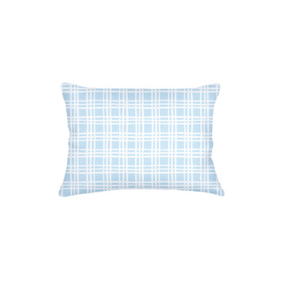 Printed Pillows Linen Plaid Accent Pillow