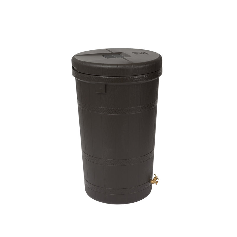 Good Ideas 50 Gallons Plastic Drainable Rain Barrel
