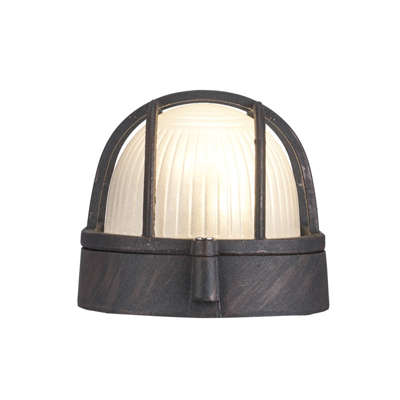 1 - Bulb Outdoor Bulkhead Light, Black